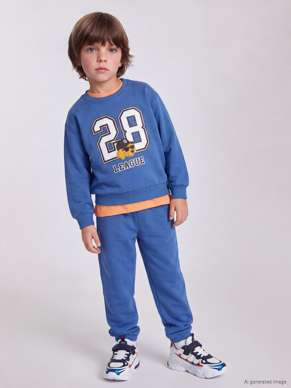 LCW Kids Printed Boys' Tracksuit Set