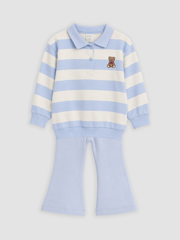LCW baby Baby Girl Blue Set