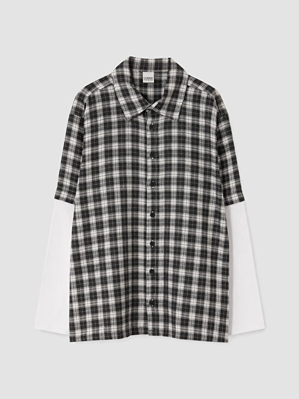 LCW Kids Plaid Gabardine Boys' Shirt