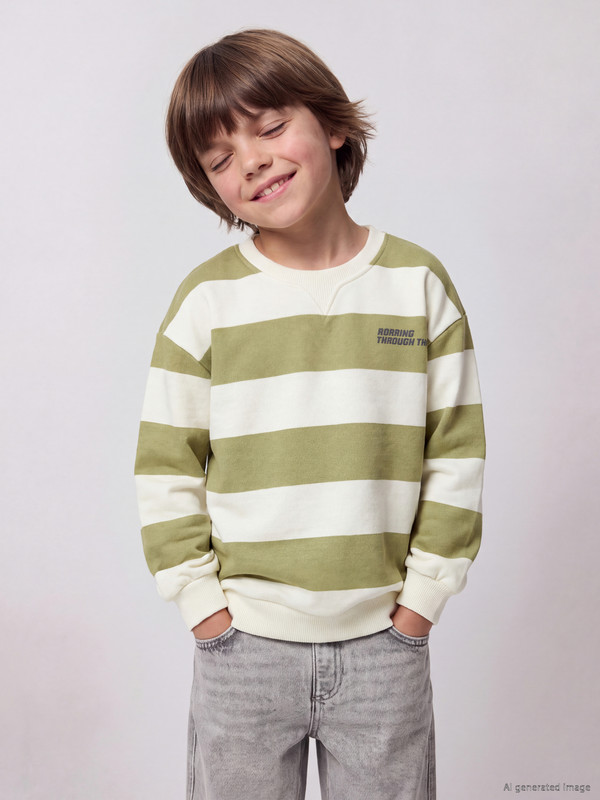 LCW Kids Striped Boys' Sweatshirt