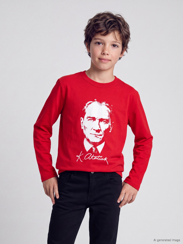 LCW Kids Atatürk štampana majica za dječake