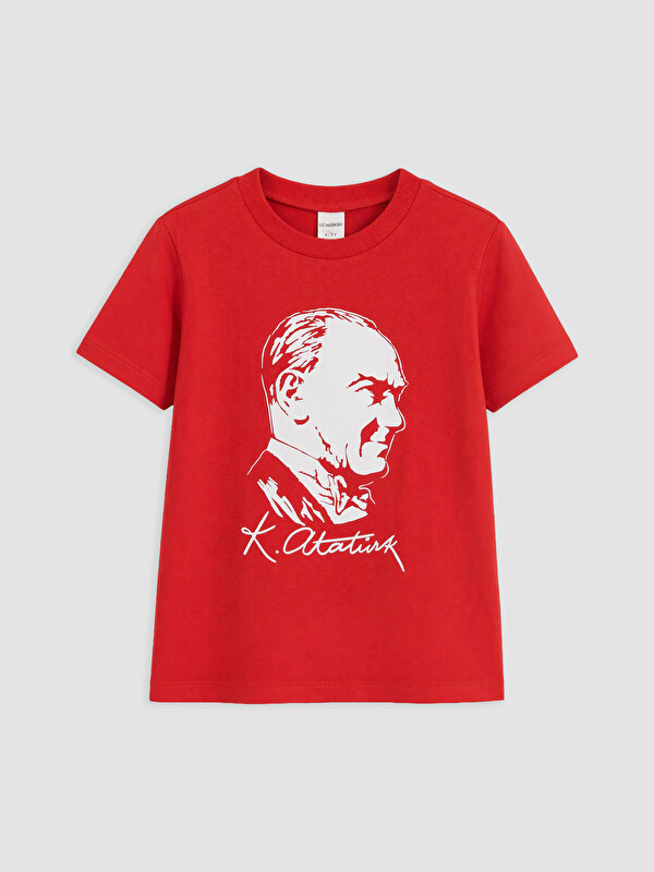 LCW baby Atatürk Baskılı Erkek Çocuk Tişört