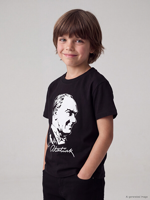 LCW Kids Crew Neck Printed Boys' T-Shirt