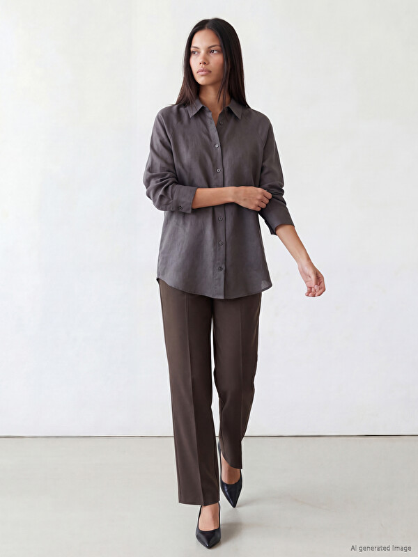 LCW Modest Yüksek Bel Kadın Pantolon