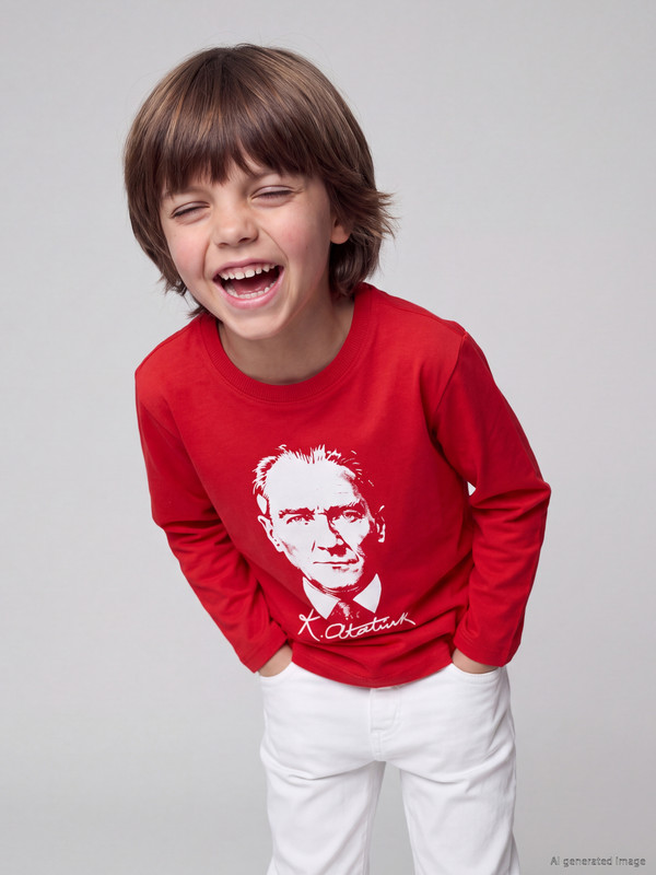 LCW Kids Atatürk štampana majica za dječake
