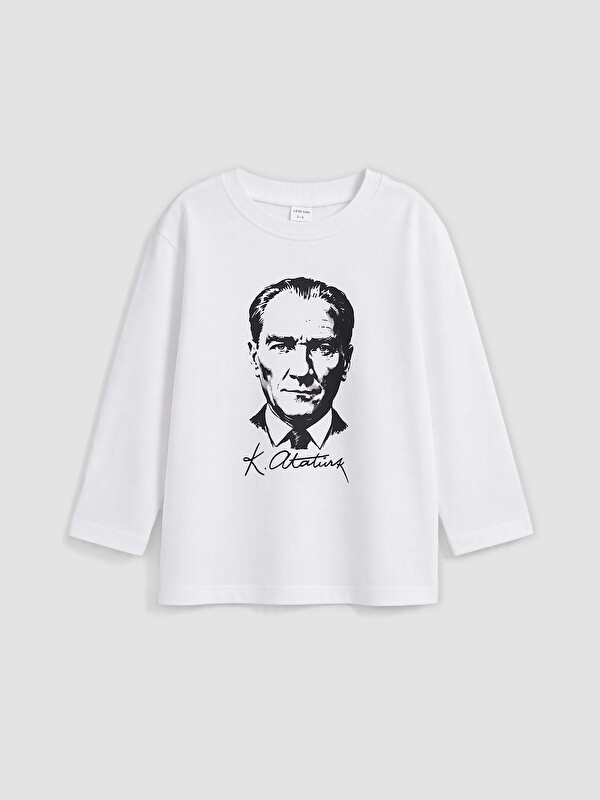 LCW Kids Atatürk Baskılı Erkek Çocuk Tişört