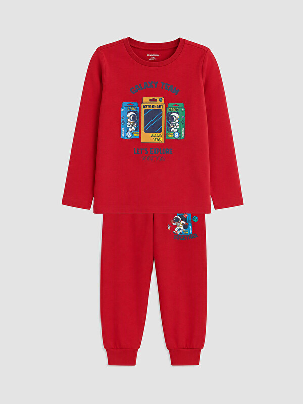 LC WAIKIKI Baskılı Erkek Çocuk Pijama Takımı