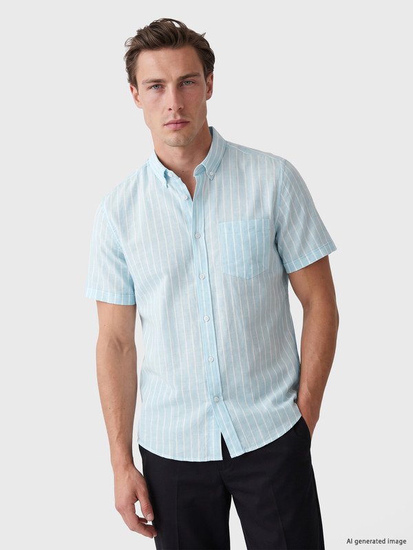 LCWAIKIKI Classic Regular Fit Striped Men's Shirt
