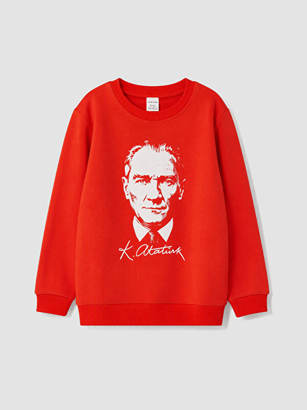 LCW Kids Atatürk Printed Boys' Sweatshirt