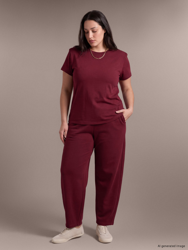 LCW Curve Plus Size Thick Sweatpants