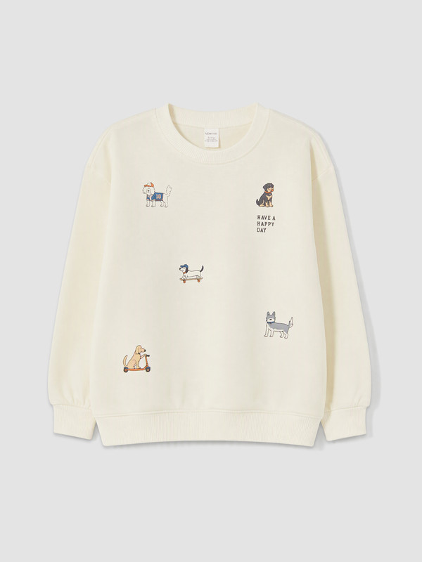 LCW Kids Boy Beige Sweatshirt