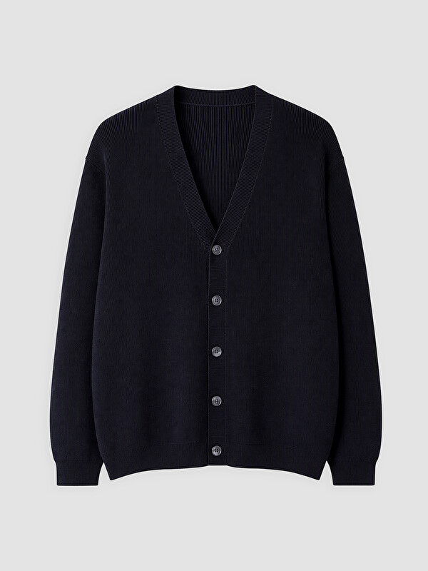 LCWAIKIKI Classic V Neck Men's Knitwear Cardigan