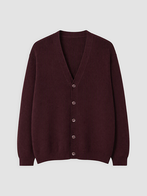 LCWAIKIKI Classic V Neck Men's Knitwear Cardigan