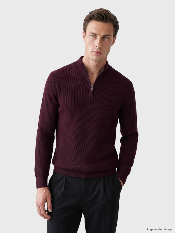 LCWAIKIKI Classic Pulover Tricotat Mock Neck Bărbați