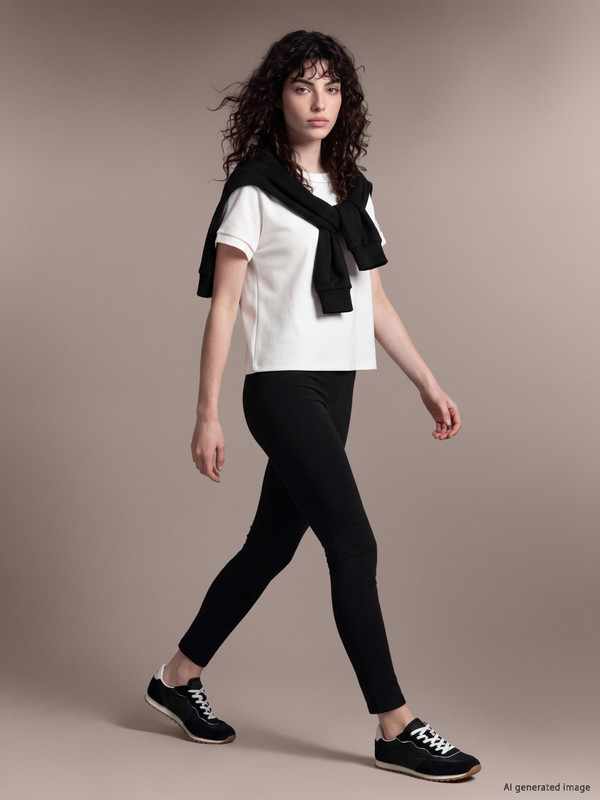 LCW Petite Woman Black Leggings