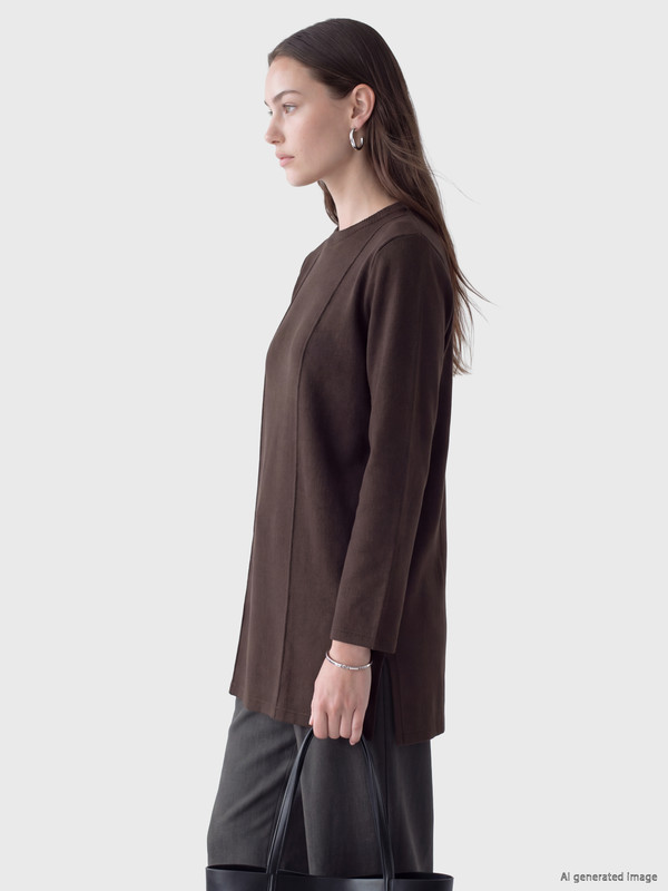 LCW Modest Женская свитшот-туника с круглым вырезом