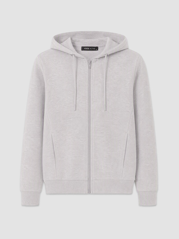 XSIDE ACTIVE Kapüşonlu Erkek Fermuarlı Sweatshirt