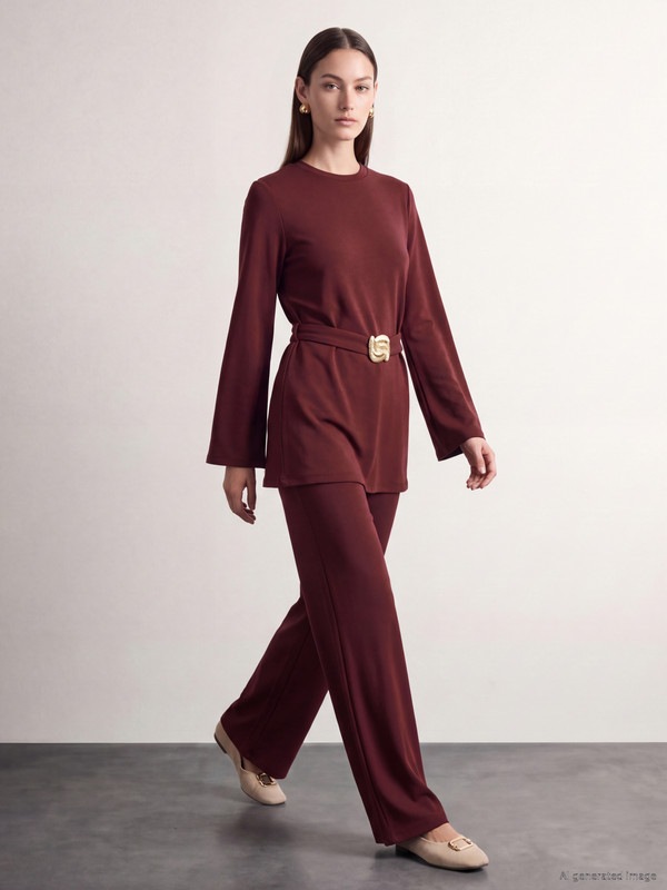 LCW Modest Soft Touch Women's Sweatshirt Tunic