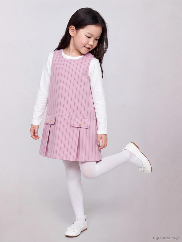 LCW Kids Crew Neck Girls' Dress