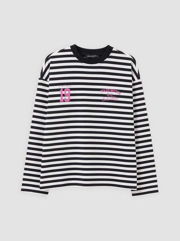 LCW Modest Çizgili Kadın Sweatshirt Tunik