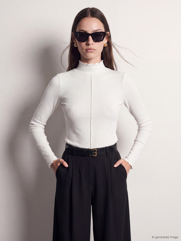 LCW Modest Dik Yaka Kadın Body