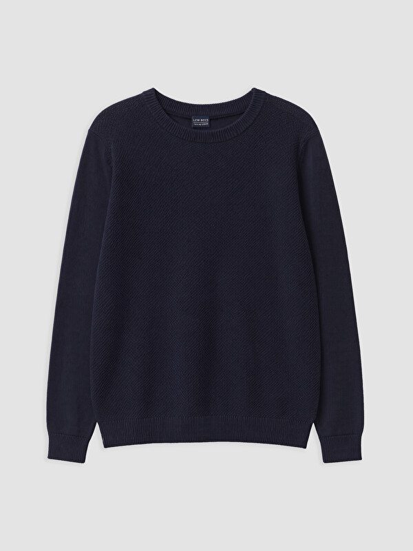 LCW Kids Crew Neck Long Sleeve Boys' Knitwear Sweater