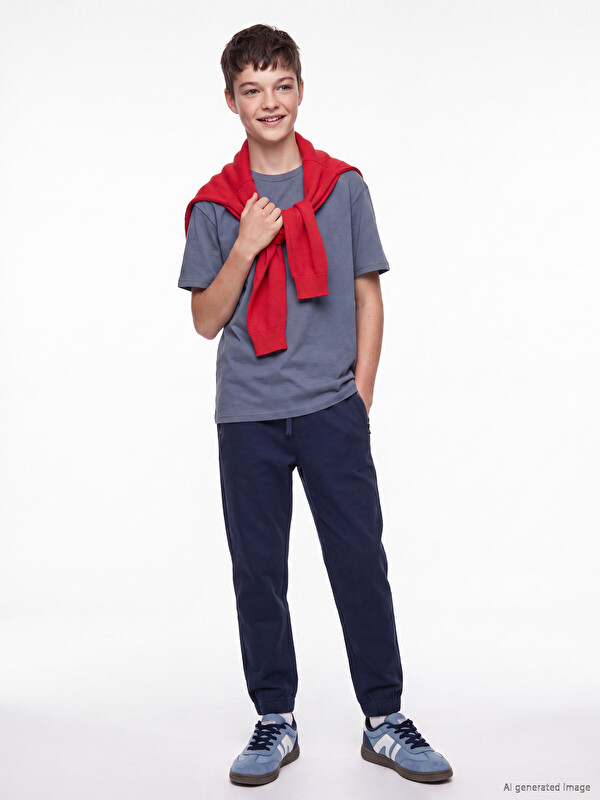 LCW Kids Beli Lastikli Erkek Çocuk Jogger Pantolon