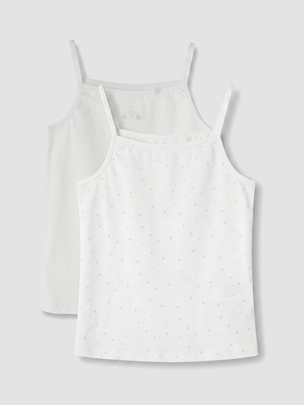 LCW Kids Gilet à Col Carré à Bretelles pour Fille Lot de 2
