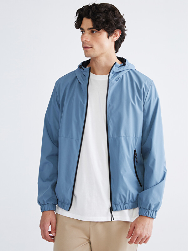 XSIDE Regular Fit Hooded Men's Raincoat