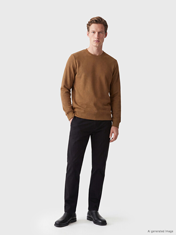 SOUTHBLUE Bisiklet Yaka Erkek Sweatshirt