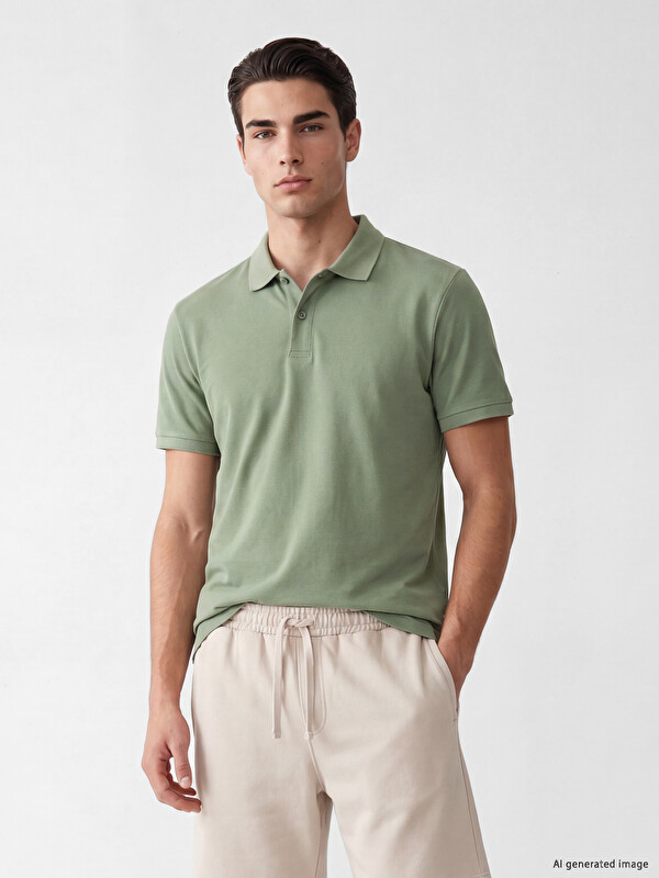 LCWAIKIKI Classic Polo Collar Pique Men's T-Shirt