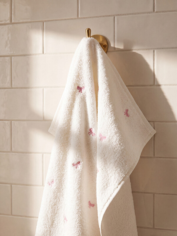 LCW HOME Embroidered Cotton Face Towel 50x80 cm