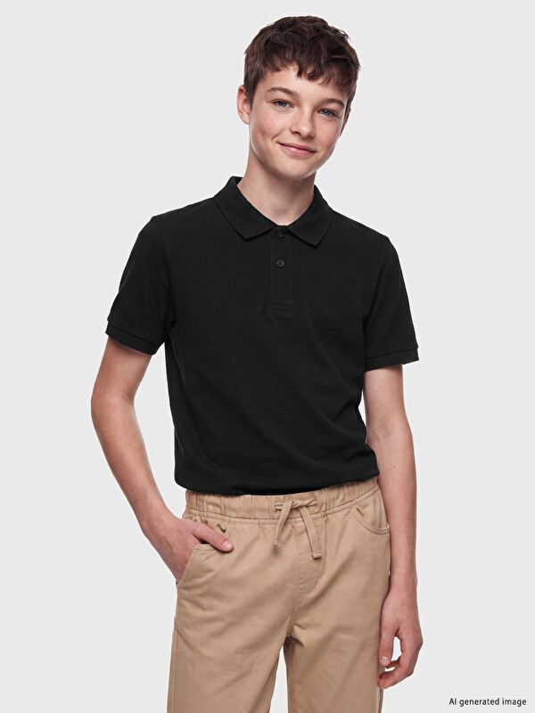 LCW Kids Polo Yaka Erkek Çocuk Pike Tişört