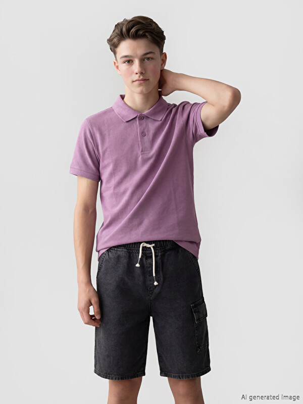 LCW Kids Polo Yaka Erkek Çocuk Pike Tişört
