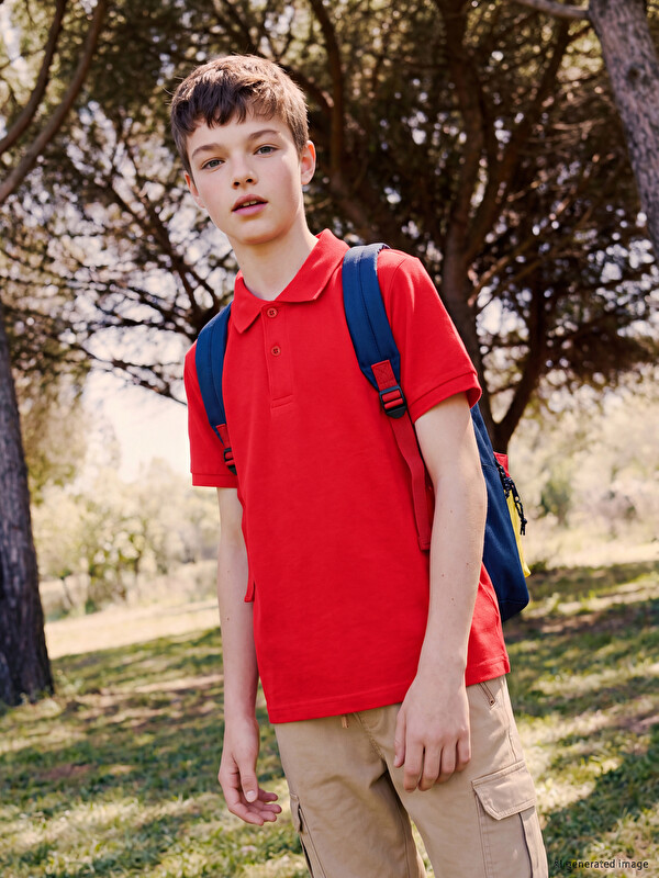 LCW Kids Polo Yaka Erkek Çocuk Pike Tişört