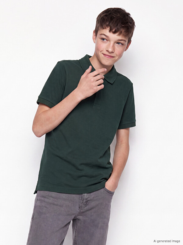 LCW Kids Polo Yaka Erkek Çocuk Pike Tişört