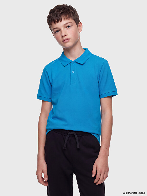 LCW Kids Polo Yaka Erkek Çocuk Pike Tişört