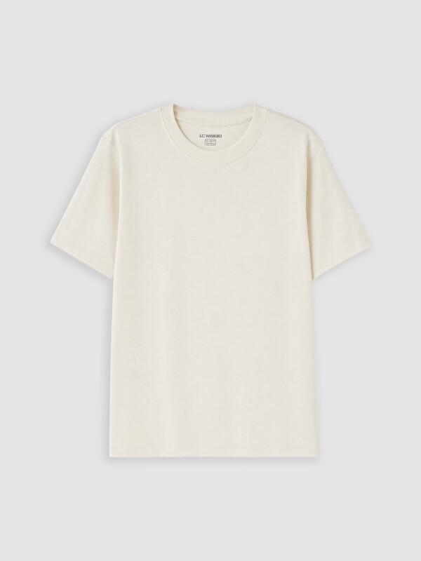 LCW Kids Boy Beige T-Shirt