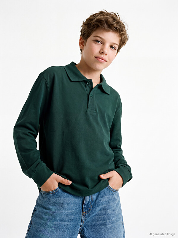 LCW Kids Polo Collar Boys' Pique T-shirt