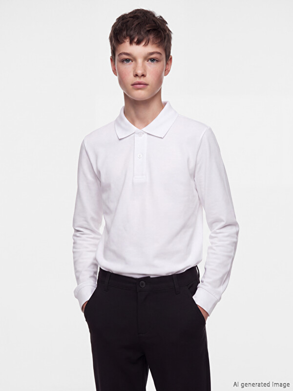 LCW Kids Polo Yaka Erkek Çocuk Tişört