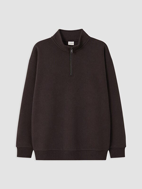 LCW Kids Mock Neck Boys' Thick Sweatshirt
