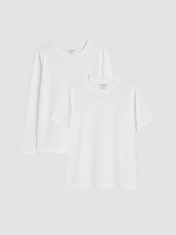 LCW Kids Crew Neck Boys' 2 Pack T-Shirt
