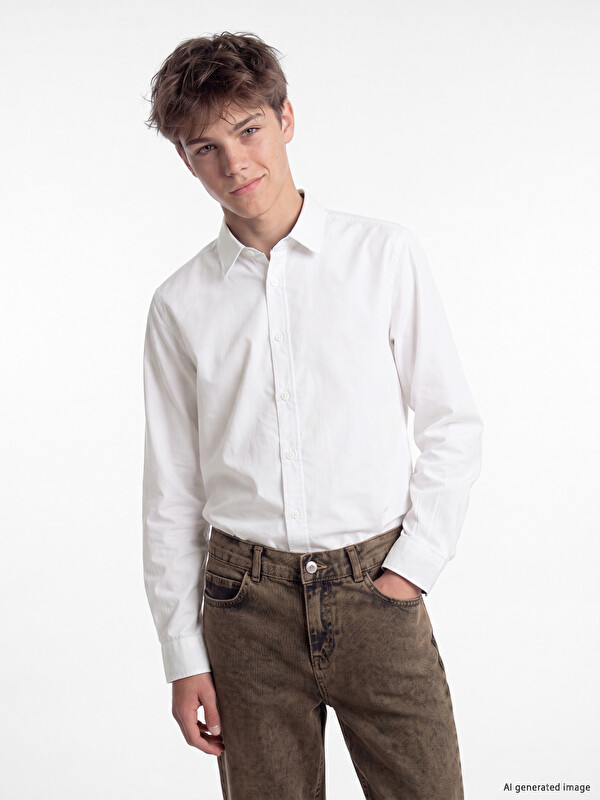 LCW Kids Chemise Blanc Garçon