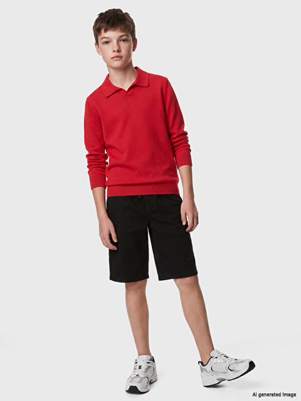 LCW Kids Erkek Çocuk Gabardin Şort