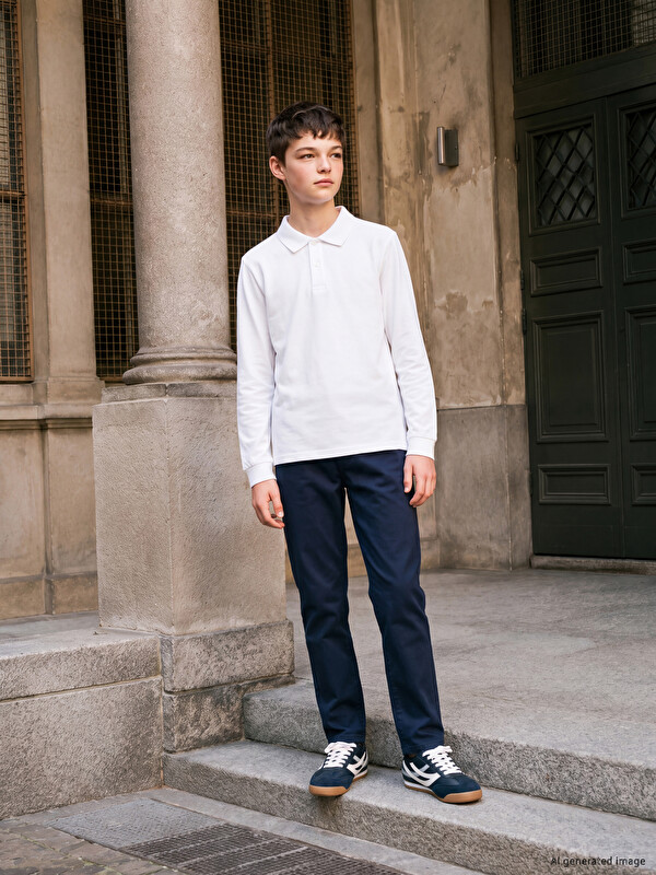 LCW Kids Παντελόνι Gabardine Slim Fit για αγόρια