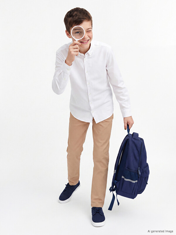 LCW Kids Slim Fit Boys' Gabardine Trousers