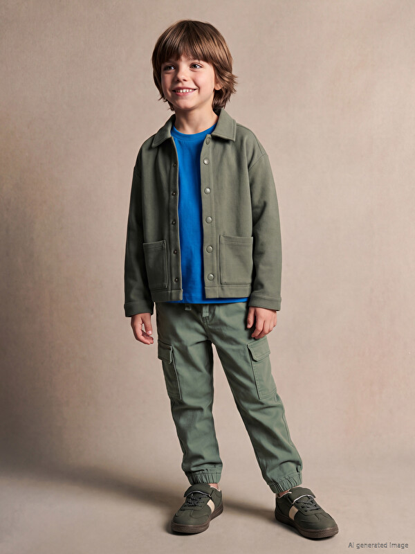 LCW Kids Boys' Gabardine Cargo Trousers