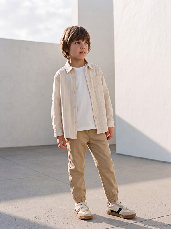 LCW Kids Dečije gabardinske jogger pantalone