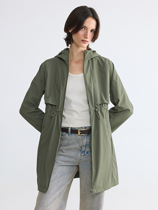 LCWAIKIKI Classic Hooded Women's Raincoat