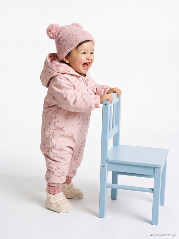 LCW baby Cәби қыздар Қызғылт Қысқы комбинезон